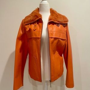 Wilson Leather Orange Coat - Size L
